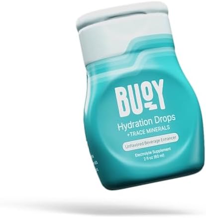 Buoy Electrolyte Drops | No Sugar, No Sweeteners | Trace Minerals, Vitamins & Antioxidants | Purposefully Unflavored | Perfect for Any Drink | Daily Hydration Supplement (1, Unflavored)