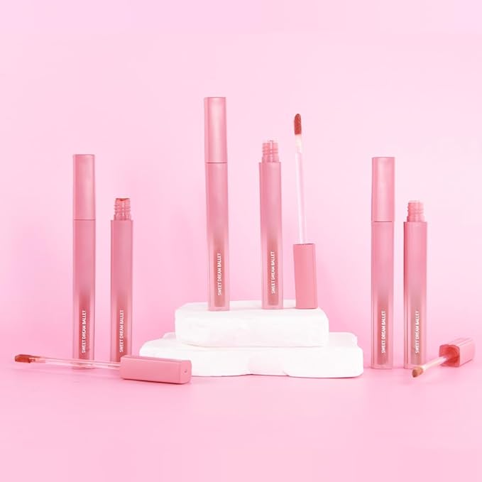 BINGBRUSH 2Pcs Velvet Light Matte Lip Tints – Colorstay Lipstick Highly Pigmented, Long-Lasting Lip Stain,Moisturizing, Waterproof, Lightweight Soft Lip Cream,Smudge-Proof & Fade-Resistant