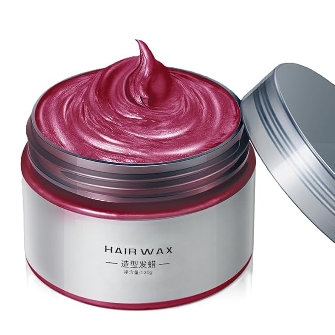 "Temporary Hair Color Gel for Men & Women - Washable Bright Hair Dye for Halloween, Cosplay, Parties & Daily Use - Non-Permanent Hair Styling (Multiple Colors) - Fast & Easy Wash Out"