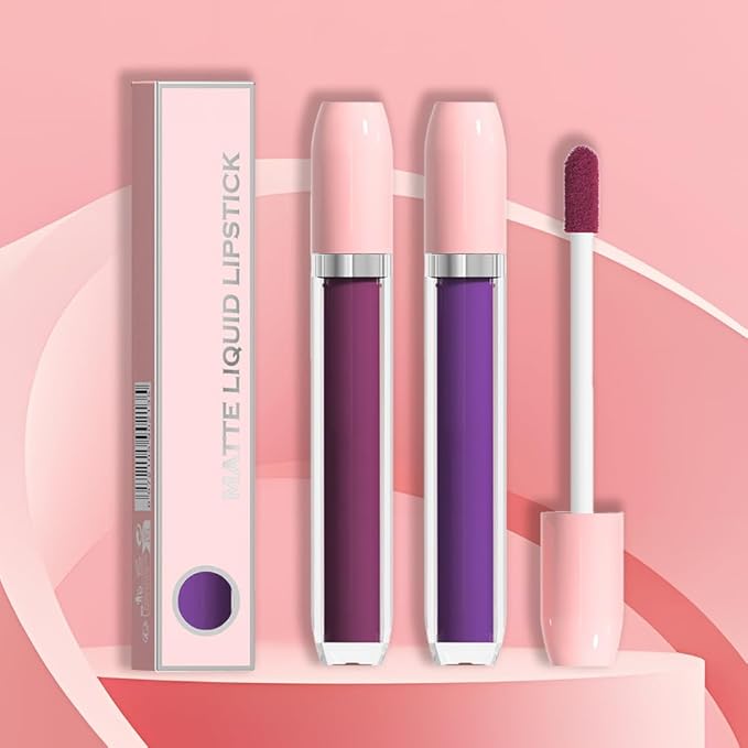 BINGBRUSH Super Matte Longwear No-Budge Stay On Smudge Proof Liquid Lipstick Long Lasting Makeup for Women,Highly Pigmented Color and Instant Shine, Cheeky