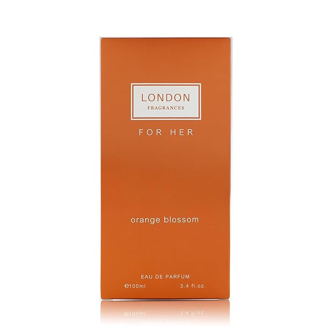 London Fragrances - Orange Blossom - Womens Perfume - Floral, Citrus Fragrances - Eau de Parfum - Musk, Rose Perfume for Women - 3.4 oz