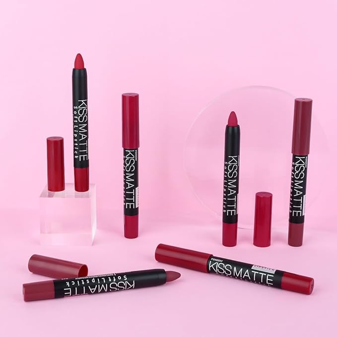 BINGBRUSH Smooth Longwear Lipstick Pack Set, Matte Color Stick Ultimate Lip Crayon for Makeup Collection - Waterproof Velvet Lipgloss Lip Stain (03#)
