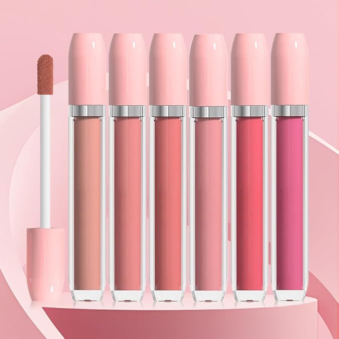 BINGBRUSH Super Matte Longwear No-Budge Stay On Smudge Proof Liquid Lipstick Long Lasting Makeup for Women,Highly Pigmented Color and Instant Shine, Cheeky, Soft Matte Lip Cream Lightweight Lipgloss