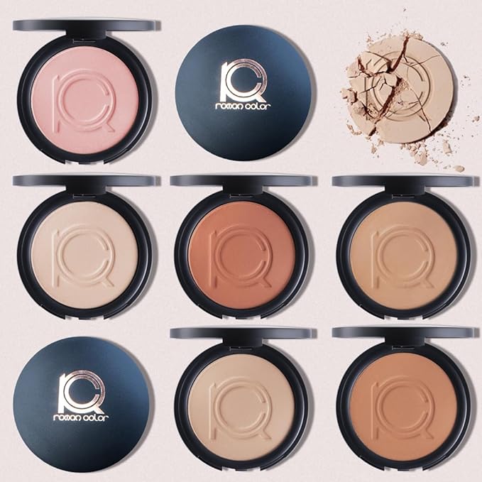 Makeup Beauty Pressed Powder foundation Compact Full Coverage Foundation Skin Care Face Makeup Essentials Contour Palette Setting Powder fit me powder foundation makup 0.49 OZ (Gitano, 0.49 OZ)