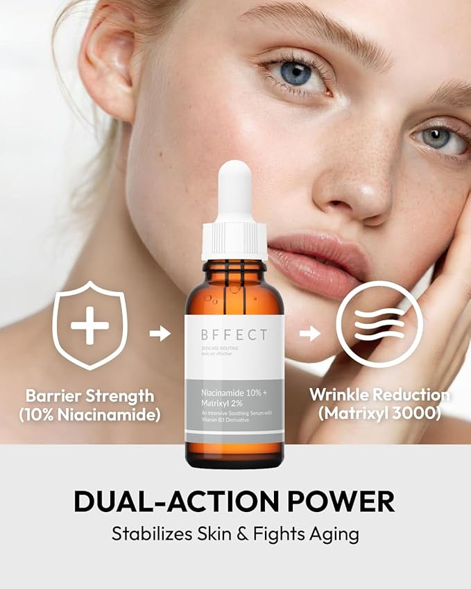 Niacinamide 10% + Matrixyl 3000 2% Serum - Minimizes Pores, Fights Wrinkles & Controls Oil, Multi-Action Anti-Aging Skincare Serum for Face - 1 Fl Oz / 30ml
