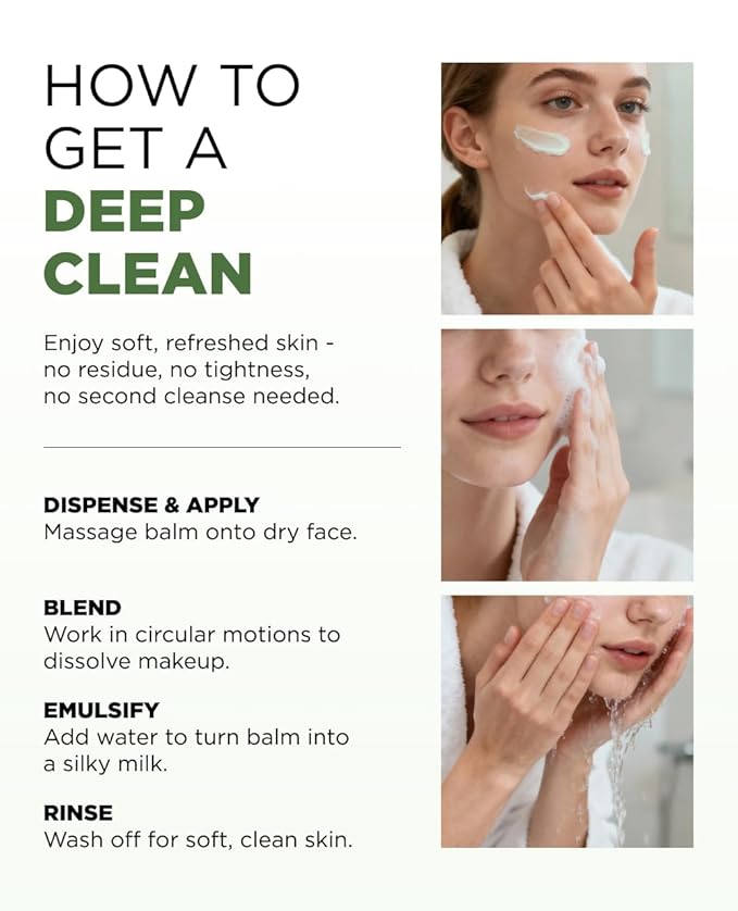 EITHER& PAPHA One Shot Cleansing Balm, Korean 2-in-1 Melting Makeup Remover & Gentle Oil-to-Milk Cleanser with Papaya Enzyme & PHA, Hydrating & Smoothing (2.70 fl. oz.)