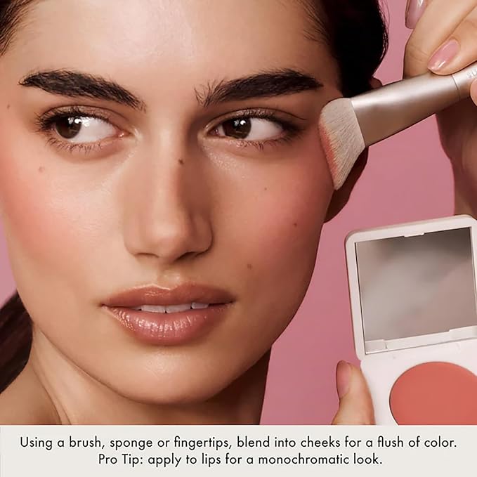 Summer Fridays Blush Butter Balm - Skincare-Infused Hydrating Cream Blush with Hyaluronic Acid, Ceramides, & Shea Butter for a Dewy Flush of Color - Cheek and Lip Tint - Dusty Rose (0.14 Oz)