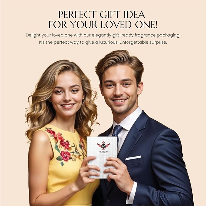 CA Perfume Duo Impression of Gourmand For Women And Men Perfume Layering Set Long Lasting Travel Size EDP + Body Oil Roll-On Bottle 0.27 Fl Oz+0.33 Fl Oz