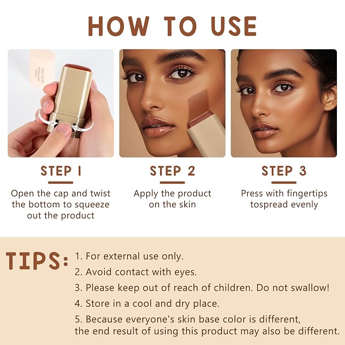 2PCS Foundation Stick Beauty Balm Serum Boosted Skin Tint, Solid Tinted Moisturizing Serum Contour Stick, Natural Fit, Moisturizing & Concealing Foundation Sticks (#01)