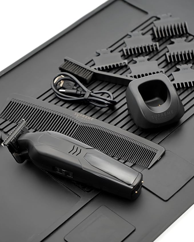 Supreme Trimmer Vader Lite ST3700 – Cordless Barber Liner & Beard Trimmer with Zero-Gap DLC T-Blade, 7000 RPM Motor, 120-Min Runtime, USB-C Fast Charge & Guide Guards for Hair & Body