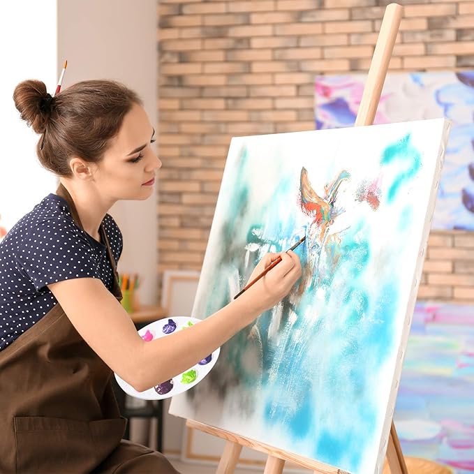 Paint Tray Palettes Bulk Plastic Paint Pallets Round Watercolor Paint Tray for Kid Adult Student School Craft DIY Art Painting Supplies(36 Pcs)