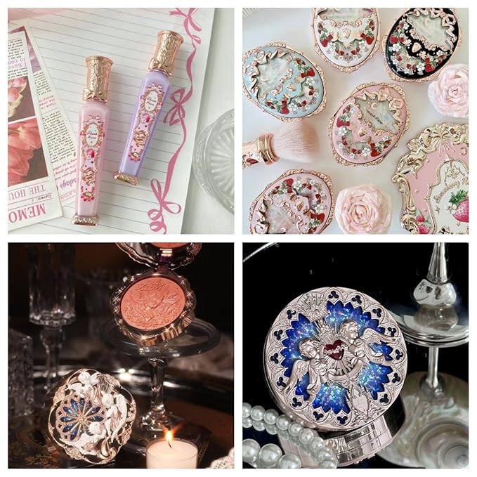 Flower Knows Cult-Favorites Confetti Holiday Makeup Box Set,18-Piece Must-Haves ALL-In-One Beauty Kit,Perfect Christmas,New Year,Thanks Giving Make Up Gift for Women & Girls