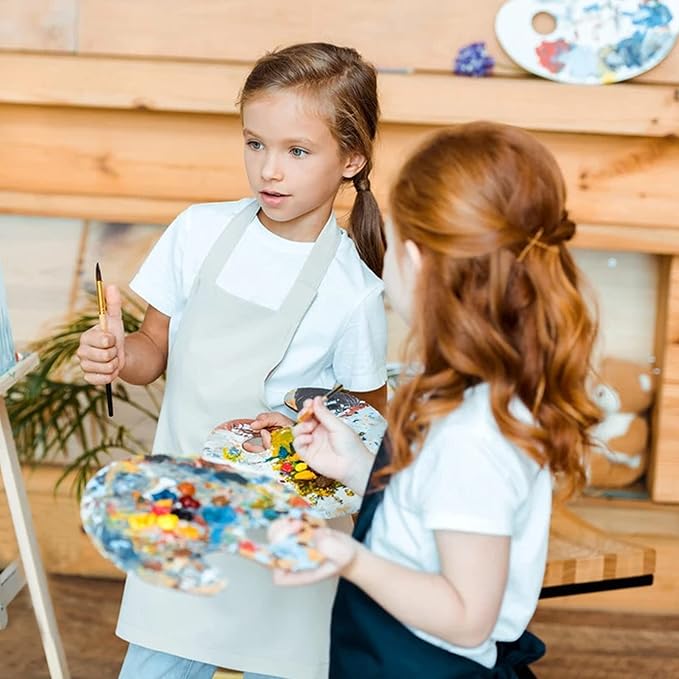 ZOEYES 20 Pack Oval-Shaped Oil Painting Palette with Thumb Hole, Wooden Art Palette for Painting (8 x 12 Inches)