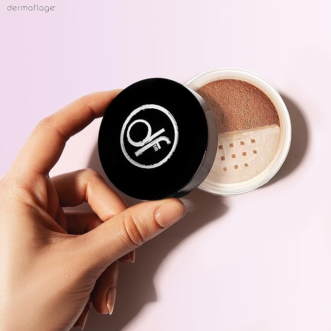 Mineral Powder Foundation for Sensitive Skin, Powder Sunscreen with SPF 26, All Natural Ingredients, Anti-oxidant protection, Made in the Shade by Dermaflage, 0.4 oz