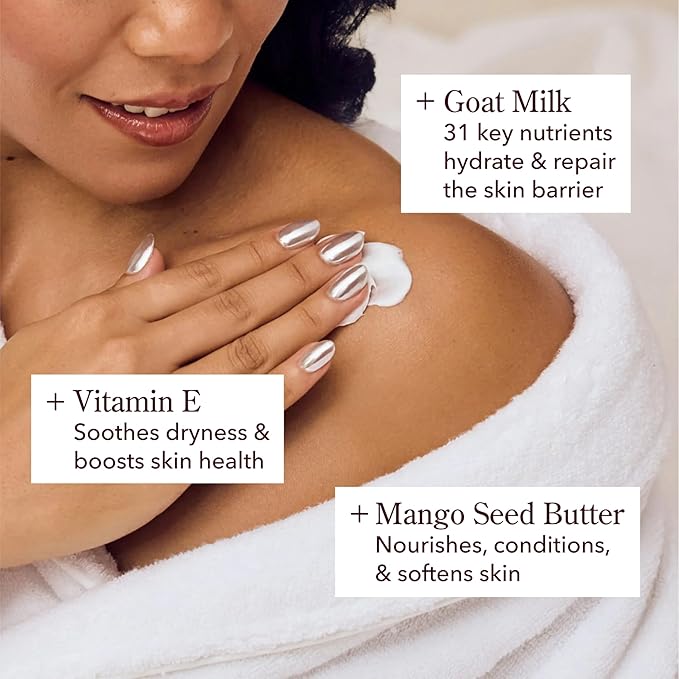 Beekman 1802 x HERSHEY'S Limited Edition KISSES Candy Cane Whipped Body Cream - Made With Goat Milk (8 oz)