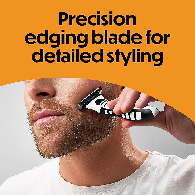BIC Flex 5 Trim and Shave Body and Beard Trimmer for Men, 5 Blades, 3-in-1 Grooming Kit, 1 Handle, 3 Razor Refills, 6 Trimmers, No Batteries Needed
