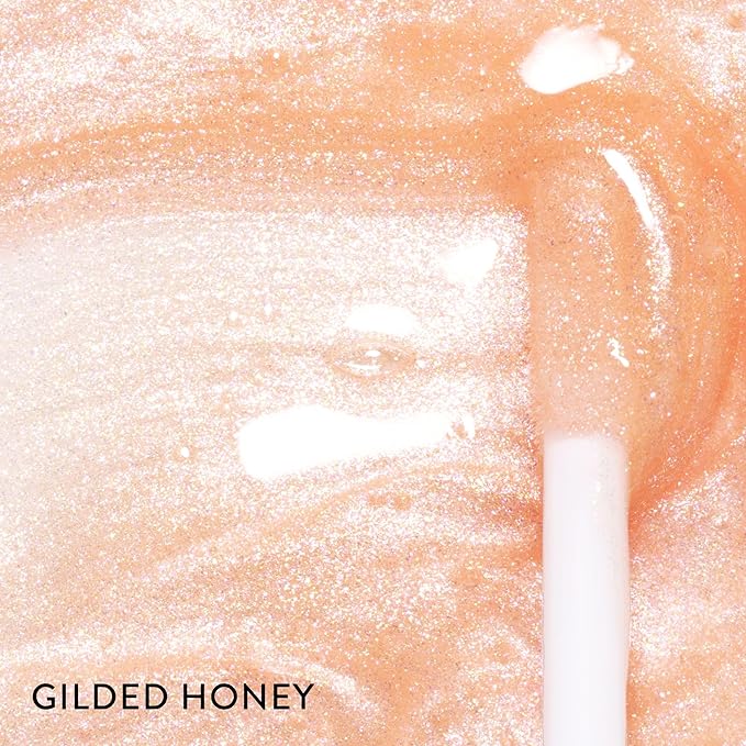 LAURA GELLER NEW YORK Color Luster Lip Gloss - Gilded Honey | Non-Sticky Lip Gloss Treatment with Sheer High-Shine Color