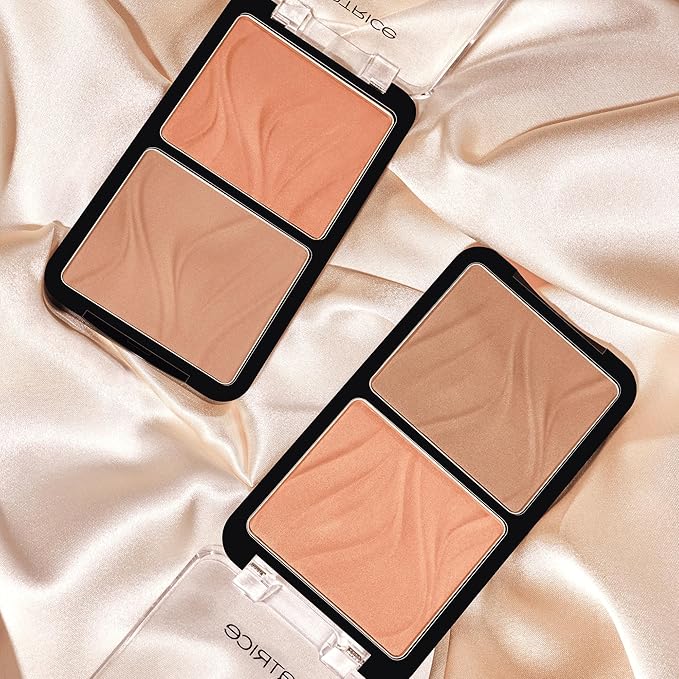Catrice Butter Like Bronze & Contour Palette | 2-in-1 Ultra-Blendable Bronzer & Contour Duo | Buttery Powder Texture | Vegan & Cruelty Free (020 | Shape It My Way)