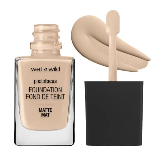 Wet n Wild Photo Focus Matte Liquid Liquid Foundation Shell Ivory (Pack of 4)