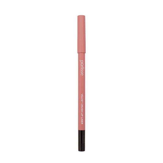 pūrlisse Velvet Crush Long Lasting Creamy Lip Liner Pencil - Matte Smudge-Proof Lip Pencil - Enriched with Bakuchiol, Macadamia Seed Oil & Shea Butter to Soften & Smooth - Pink Nude (0.02 oz)