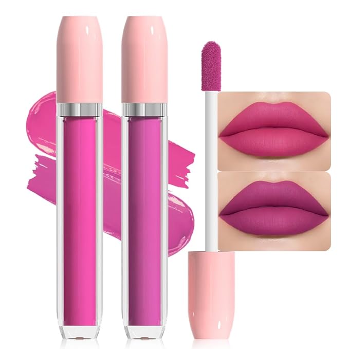 BINGBRUSH Super Matte Longwear No-Budge Stay On Smudge Proof Liquid Lipstick Long Lasting Makeup for Women,Highly Pigmented Color and Instant Shine, Cheeky