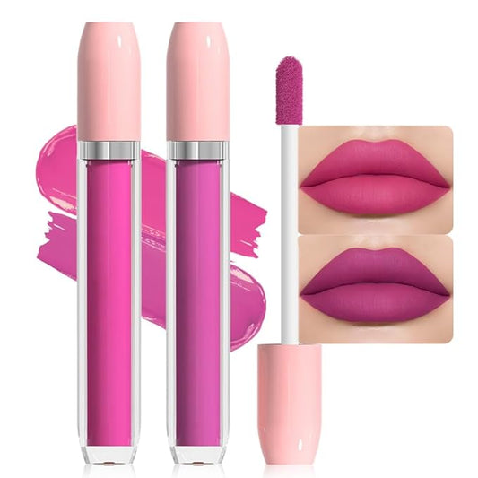 BINGBRUSH Super Matte Longwear No-Budge Stay On Smudge Proof Liquid Lipstick Long Lasting Makeup for Women,Highly Pigmented Color and Instant Shine, Cheeky