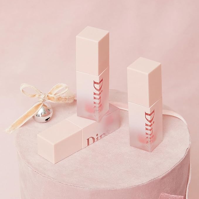 DINTO Blur-Jelly Plumping Lip Tint - Tinted Lip Plumpimg Gel Gloss, Long-Lasting, Moisturizing, Volumizing & Hydrating, Vegan & Cruelty-Free, K beauty (7 colors) (773 Peach Gelée, 0.11 fl.oz.)