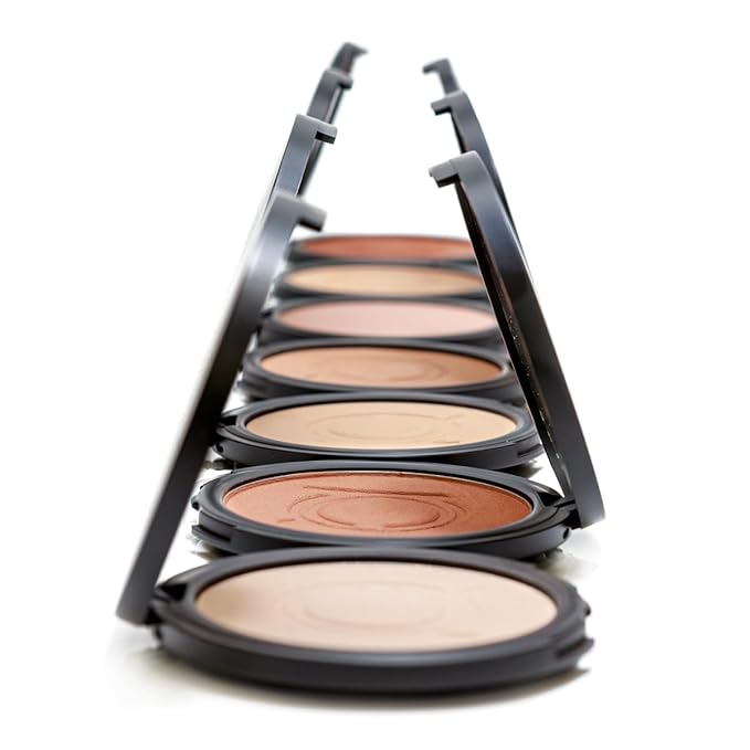 Makeup Beauty Pressed Powder foundation Compact Full Coverage Foundation Skin Care Face Makeup Essentials Contour Palette Setting Powder fit me powder foundation makup 0.49 OZ (Crema, 0.49 OZ)