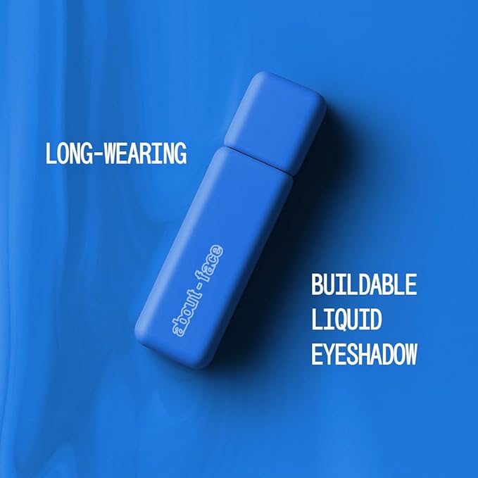 about-face Matte Fluid Eye Paint Sweet Disposition – High-Pigment Liquid Eyeshadow, Long-Lasting, No-Budge Matte Finish, Vegan & Cruelty-Free (Cornflower Blue)