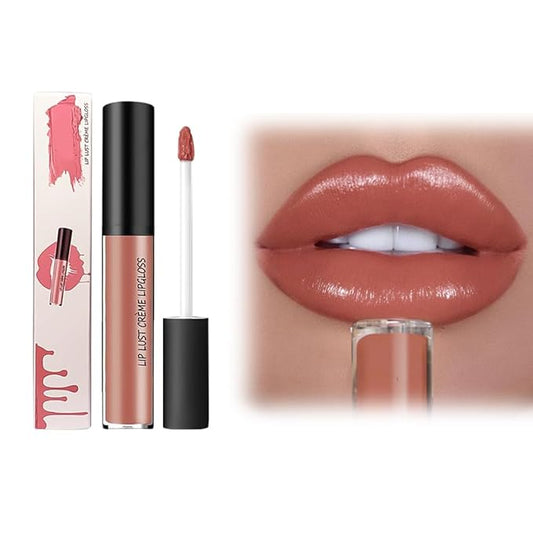 12 Color Cream Lip Gloss Lipstick Portable,Upgraded Waterproof Long-Lasting Moisturizing Lip Lipsticks for Daily Use,Non-Stick to Cup Natural Lipsticks for Home Travel Women (8)