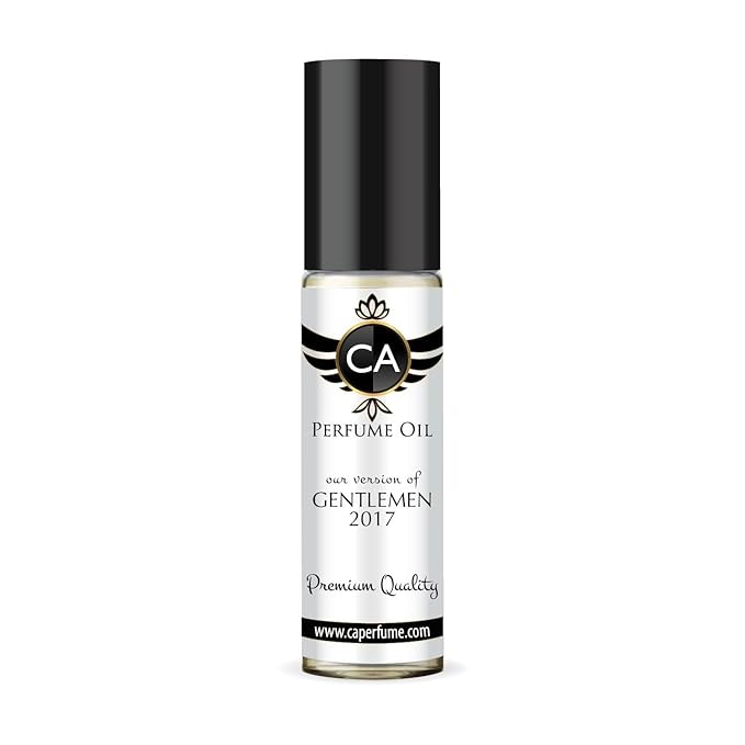 CA Perfume Impression of Gentlemen 2017 for Men Perfume Oil Woody Aromatic Scent Long Lasting Cologne for Men Travel Size TSA Ready Mini Parfum Body Oil Roll-on 0.33 Fl Oz 10ml