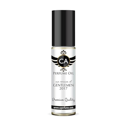 CA Perfume Impression of Gentlemen 2017 for Men Perfume Oil Woody Aromatic Scent Long Lasting Cologne for Men Travel Size TSA Ready Mini Parfum Body Oil Roll-on 0.33 Fl Oz 10ml