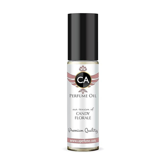 CA Perfume Impression of Candy Florale for Women Eau De Parfum Floral Fruity Gourmand Scent Long Lasting Perfumes for Women Travel Size TSA Ready for Day and Night Wear 0.33 Fl Oz 10ml