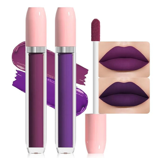 BINGBRUSH Super Matte Longwear No-Budge Stay On Smudge Proof Liquid Lipstick Long Lasting Makeup for Women,Highly Pigmented Color and Instant Shine, Cheeky