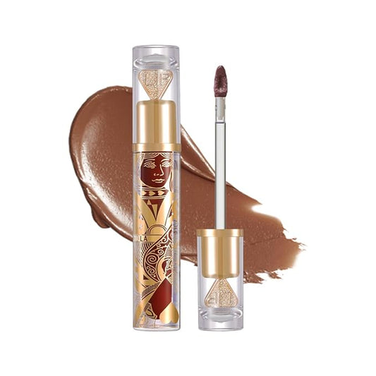 Matte Velvet Lip Stain, Long-Lasting Lip Tint, Waterproof Non-Sticky Lip Color, Transfer-Proof Smudge-Proof Lip Stain, Cloud-Like Soft Blurring Texture with Misty Velvet Finish, Chestnut Brown-85A