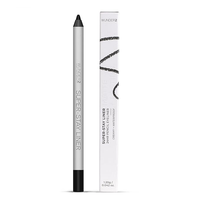Wunderbrow Super Stay Eyeliner Pencil, Waterproof and Smudge-Proof, Shade: Intense Noir