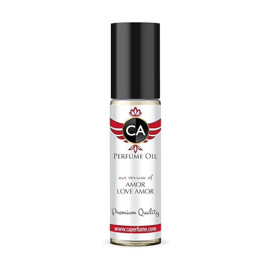 CA Perfume Impression of Amor Love Amor for Women Fragrance Oil Floral Fruity Scent Long Lasting Perfumes for Women Travel Size TSA Ready Mini Parfum Body Oil Roll-on 0.33 Fl Oz 10ml