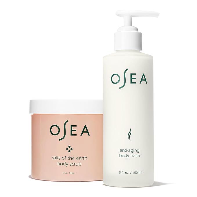 OSEA Body Exfoliation Duo - Salts of Earth Body Scrub & Anti-Aging Body Balm