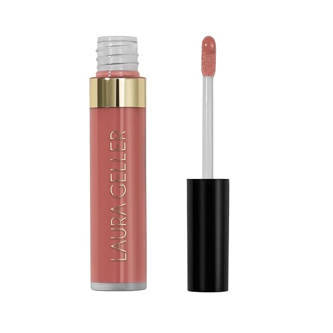 LAURA GELLER NEW YORK Color Luster Lip Gloss - Cookie Dough | Non-Sticky Lip Gloss Treatment with Sheer High-Shine Color