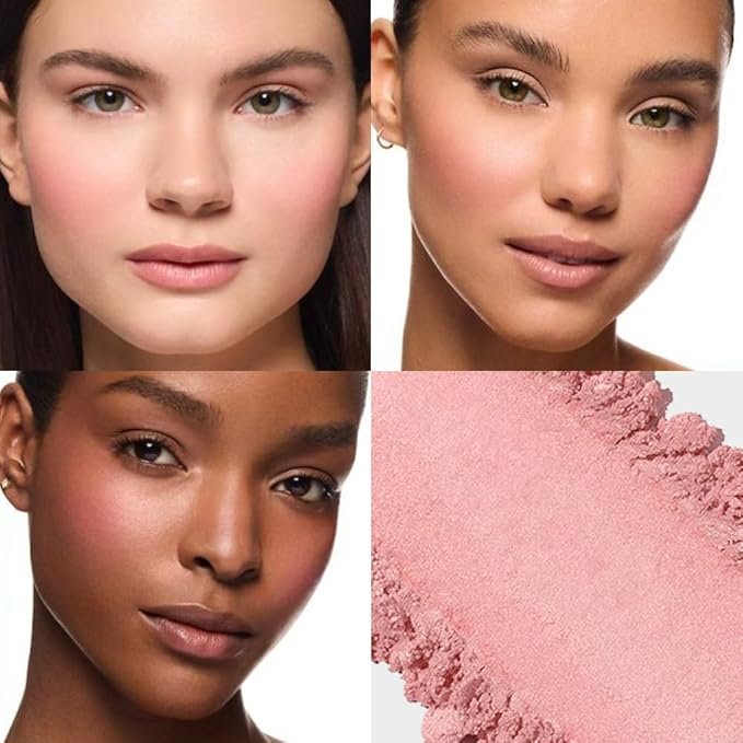 Single Pink Orange Matte Powder Blush Palette Face Makeup - Buildable High-Impact Cream Blush, Youthful Cheeks Makeup, Lightweight Long-Lasting, Cruelty-Free for Women 05#