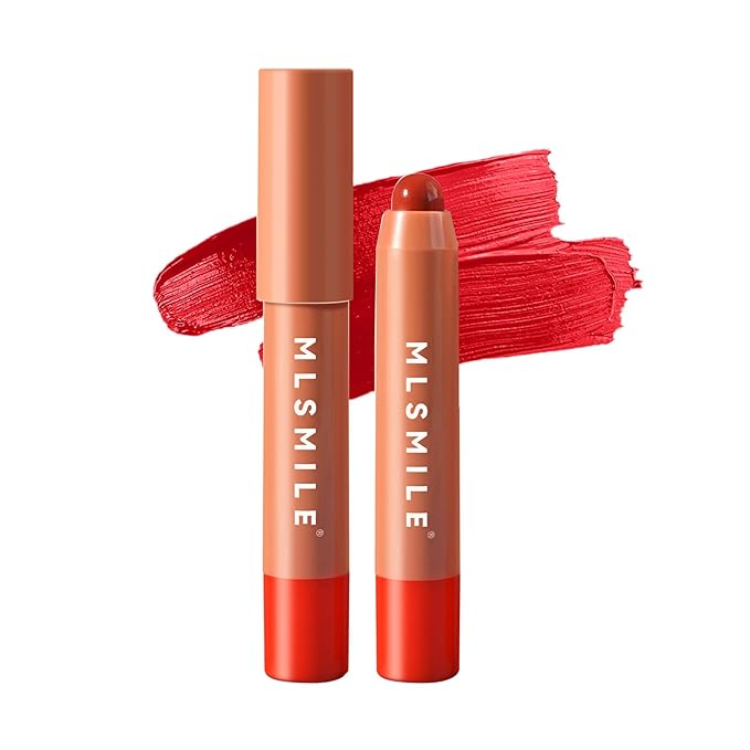 Lip Gloss, Lipstick 3 Step Makeup in 1 Swipe, Multi Use Lip Gloss, Cream Blush Eyeshadow base, Lip Stain Waterproof & Transfer Proof, Hydrating Wear & Vegan #Neon Red