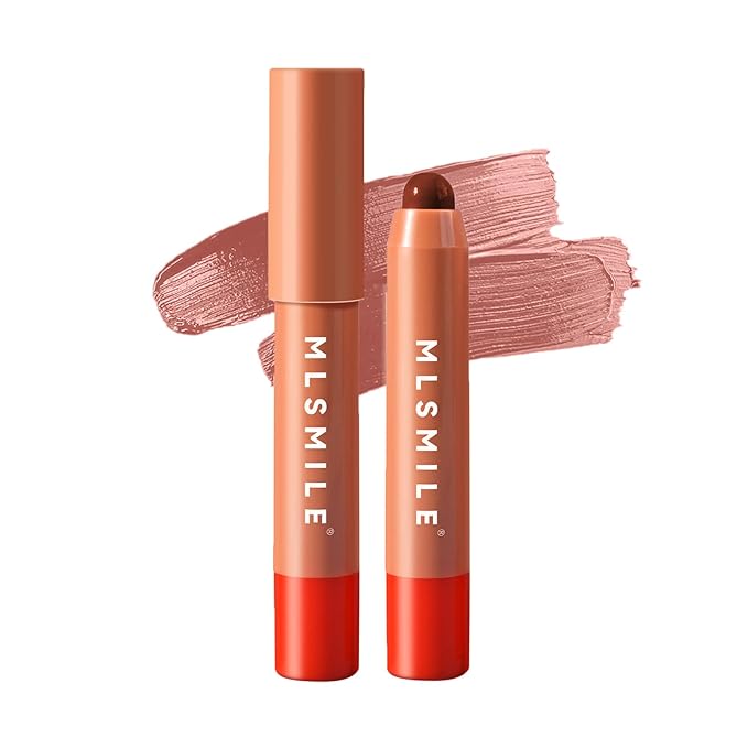 Lip Gloss, Lipstick 3 Step Makeup in 1 Swipe, Multi Use Lip Gloss, Cream Blush Eyeshadow base, Lip Stain Waterproof & Transfer Proof, Hydrating Wear & Vegan #Peachy Nude