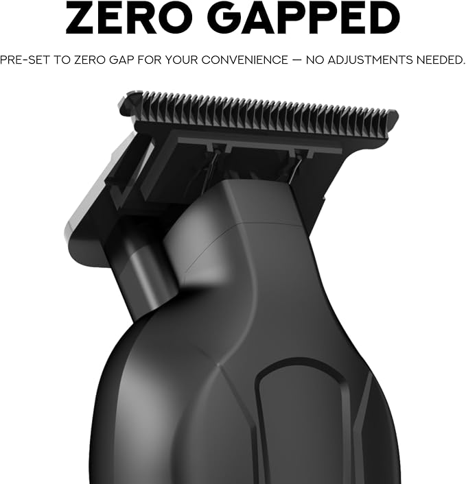 Supreme Trimmer Vader Lite ST3700 – Cordless Barber Liner & Beard Trimmer with Zero-Gap DLC T-Blade, 7000 RPM Motor, 120-Min Runtime, USB-C Fast Charge & Guide Guards for Hair & Body