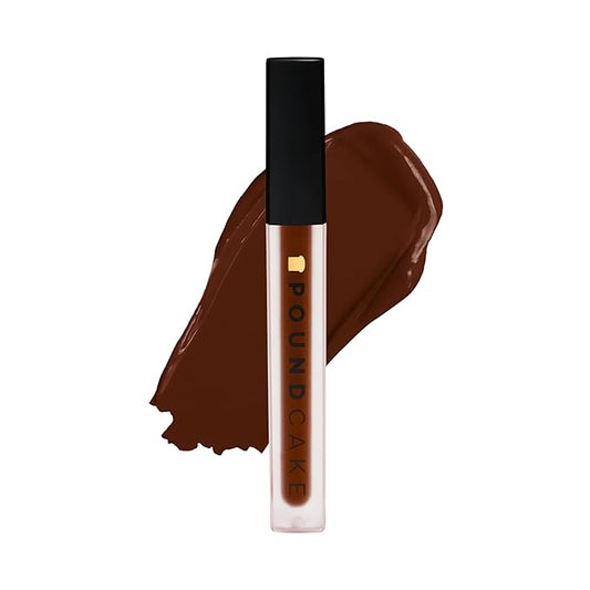 Pound Cake Cake Batter Liquid Lipstick – Long-Lasting, Semi-Matte Liquid Lipstick – Hydrating, High-Pigment Lip Stain with Avocado Oil – Shades for All Skin Tones – 0.13 oz, (Brown Sugar)