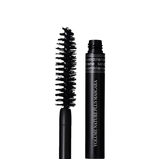 Sandstone Scandinavia Volume Nature Plus - Hypoallergenic Mascara Sensitive Eyes - Smudge- & Sweatproof, Volume and Lengthening - Allergy tested - Vegan - Non Toxic