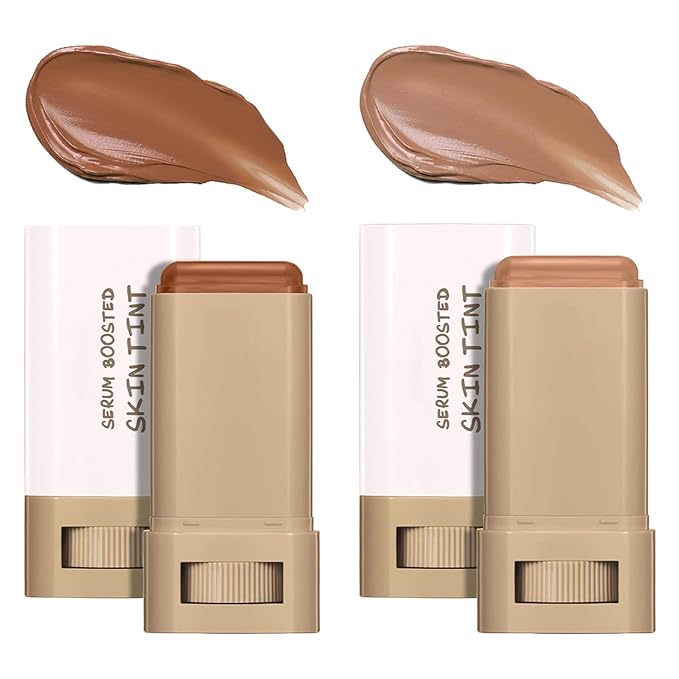 Beauty Balm Serum Boosted Skin Tint, Foundation Stick, Tinted Moisturizer for Face, Full Coverage Foundation, Concealer Stick for Foundation Makeup, Contour Sticks for Face Makeup, Dewy Finish (#0306)