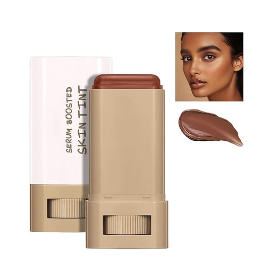 Beauty Balm Serum Boosted Skin Tint, Foundation Stick, Tinted Moisturizer for Face, Full Coverage Foundation, Concealer Stick for Foundation Makeup, Contour Sticks for Face Makeup, Dewy Finish (#02)