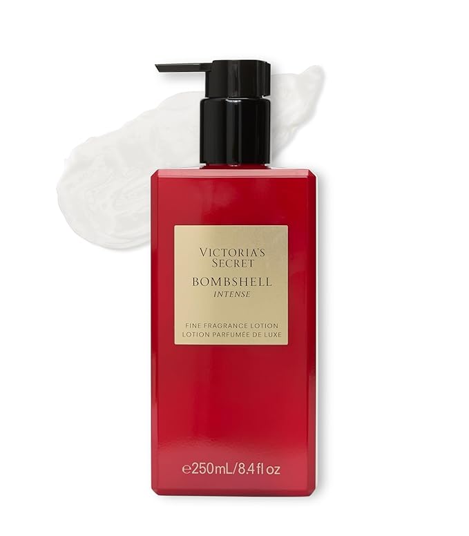 Victoria's Secret Bombshell Intense Fragrance Body Lotion, Notes of Cherry, Red Peony & Sultry Vanilla (8.4 oz)