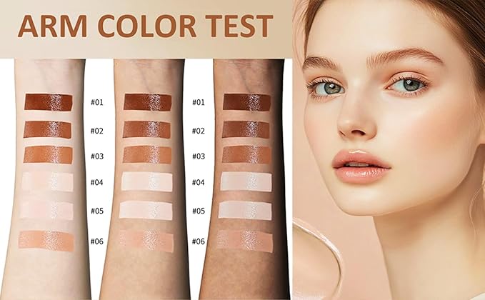 Dewy Finish Tinted Moisturizer & Full Coverage Foundation Stick Set - Includes Beauty Balm Serum, Concealer Stick & Contour Sticks for Face Makeup (4#)