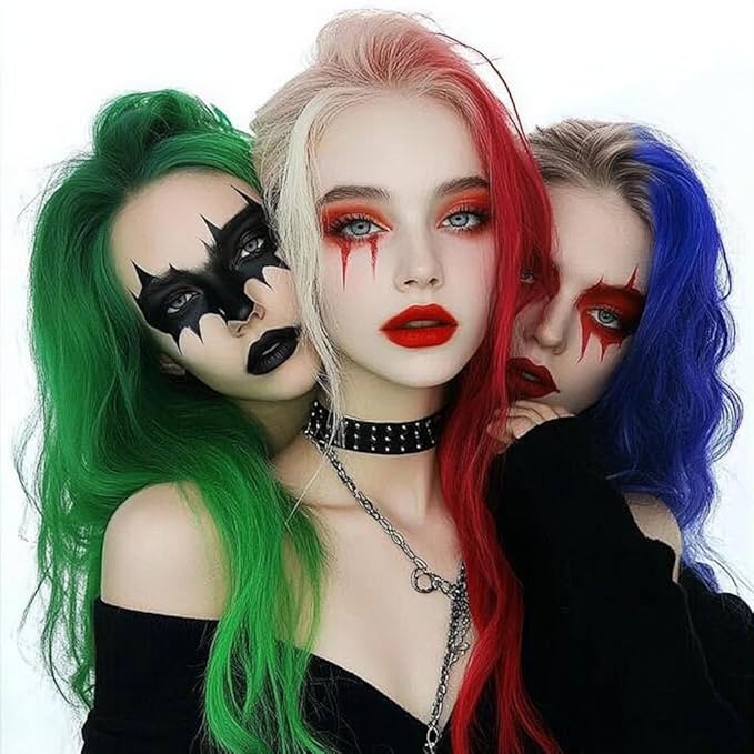 "Temporary Hair Color Gel for Men & Women - Washable Bright Hair Dye for Halloween, Cosplay, Parties & Daily Use - Non-Permanent Hair Styling (Multiple Colors) - Fast & Easy Wash Out"